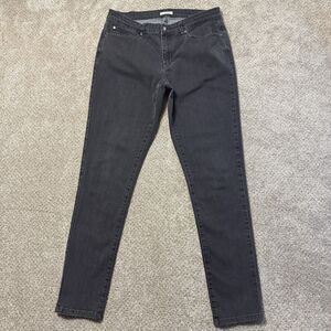 Eileen Fisher Women's 12 Faded Black Organic Cotton Blend Stretch Jeans Pant